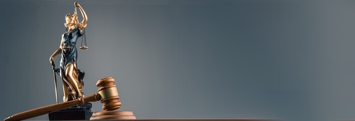 Lady Justice with balance scales , Legal Concept