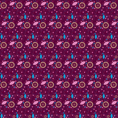 love pattern and leaf