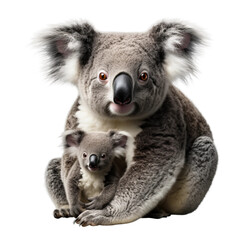Naklejka premium koala and baby