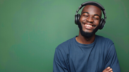 Fototapeta premium man with headphones