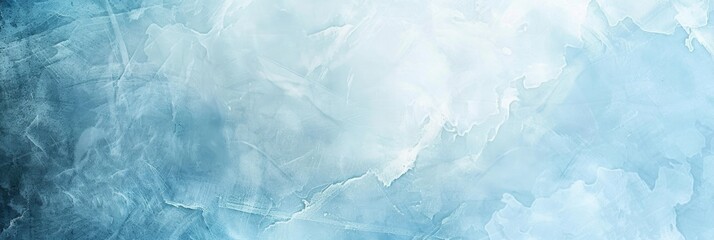 Obraz premium Baby Blue Background. Soft Vintage Texture Border on Light Blue Abstract Paper