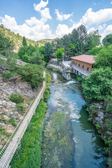 Fototapeta premium Clandras Köprüsü is an ancient bridge in Turkey, the one arch bridge was constructed during the Phrygian era of Anatolia. Arch structures were introduced during the Roman period in Uşak.