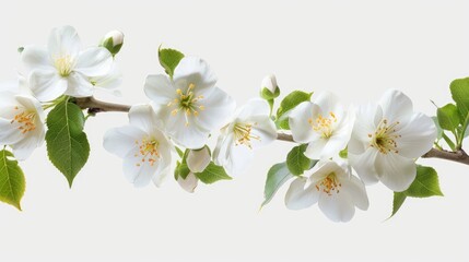 Fototapeta premium Clipping Path for White Blooms