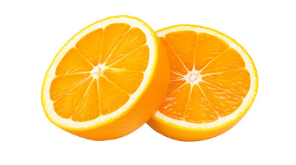 orange fruit isolated on white