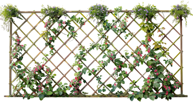 fence with flowers
