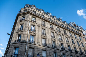 A view of Montparnasse distric in Paris
