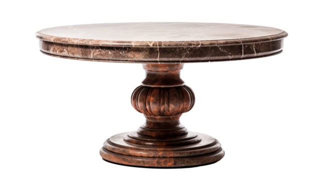 antique table isolated on white