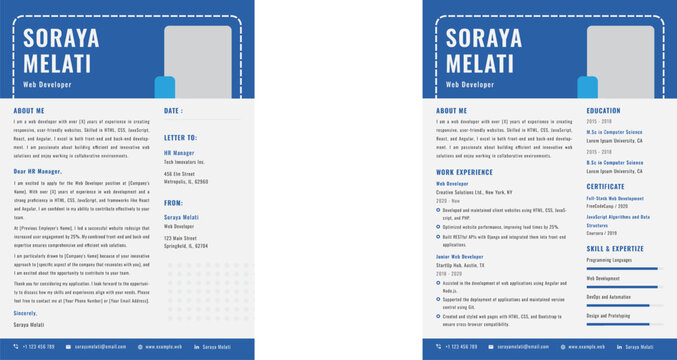 CV Resume Web Developer V4