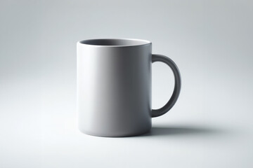 Obraz premium モックアップ・サンプル／グレーのコーヒーカップ