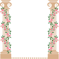 Obraz premium greek column frame