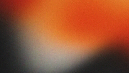 Grainy background, gray orange red white black abstract color wave noisy texture banner poster header cover design