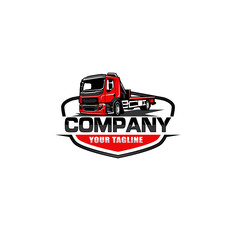 towing truck service logo vector template