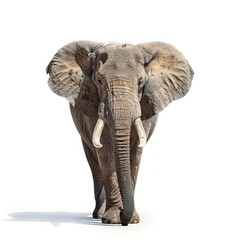 Obraz premium African Elephant isolated on white background