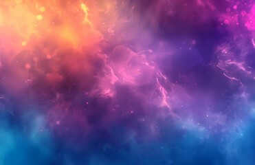 Fototapeta premium Abstract Colorful Nebula Background, Generative AI