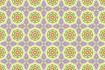 Seamless Fabric Cloth Tile Fashion Visual Background Graphic Design Template Texture Digital Interior Wallpaper Geometric Textile Symmetric Art Pattern.