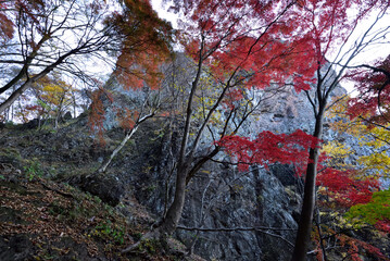 Climbing  Mount Iwabitsu, Gunma, Japan