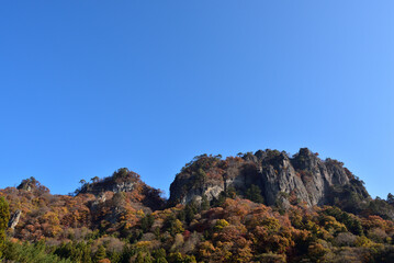 Climbing  Mount Iwabitsu, Gunma, Japan