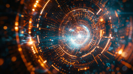 Obraz premium Time-travel theme, focusing on the most emblematic moments in Earth s history.generative ai