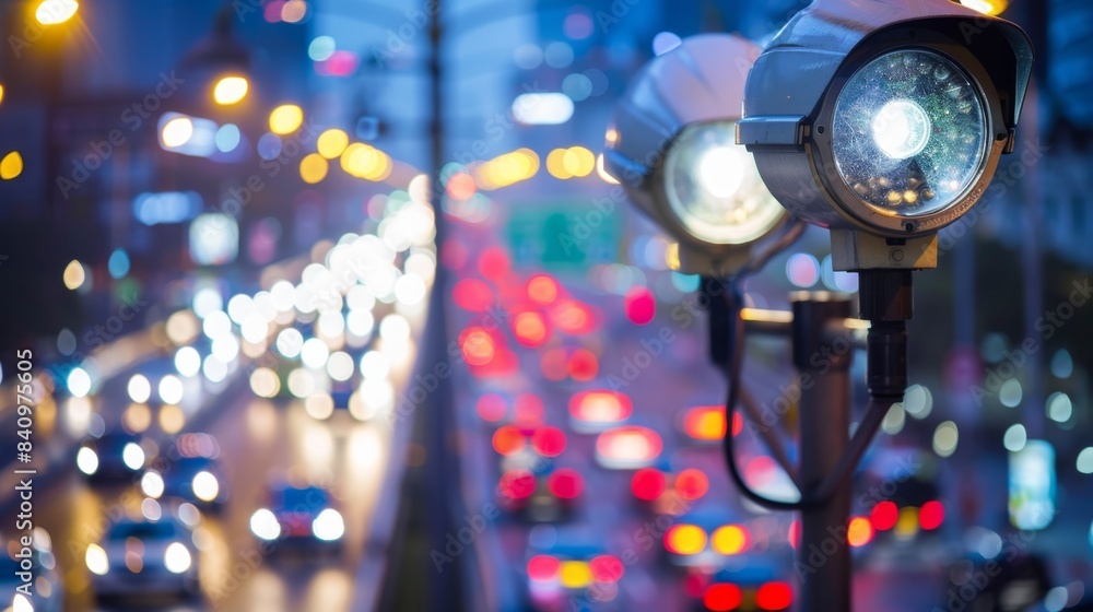 Poster data gathered from traffic cameras and sensors is used to optimize traffic flow reducing the risk of