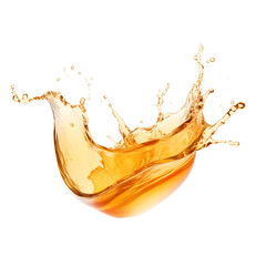 Splash of Apple Juice on Transparent Background
