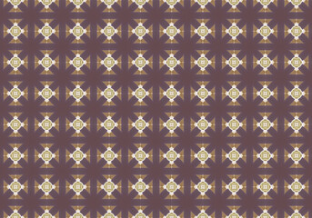 Seamless Fabric Cloth Tile Fashion Visual Background Graphic Design Template Texture Digital Interior Wallpaper Geometric Textile Symmetric Art Pattern.