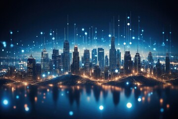 Fototapeta premium Background of technological concepts