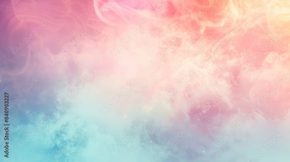 Poster abstract gradient background in soft blurred pastel colors in ombre style