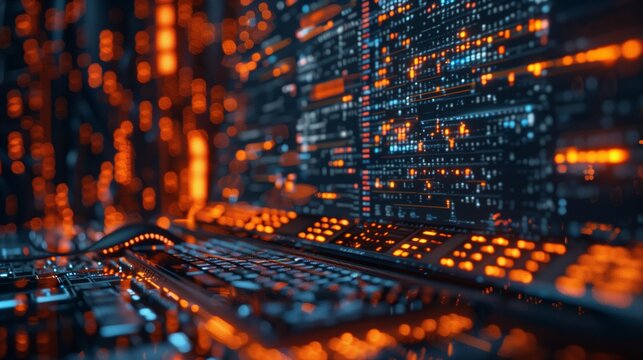 linux terminal, matrix effect, hacker background style