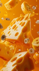 National Cheese Day concept with copy space