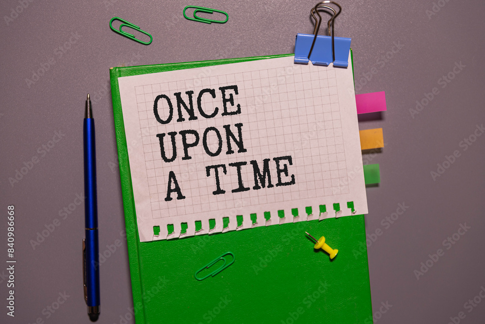 Poster text once upon a time.