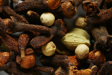 Five spice is a blend of star anise, cloves, cinnamon, Sichuan peppercorns and fennel seeds