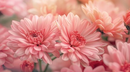 Close up of Chrysanthemum flowers