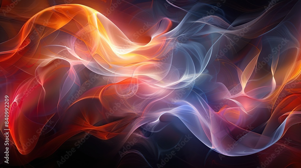 Poster high-resolution smoke and curve abstract background for professional use