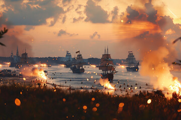 illustration of the War of Independence