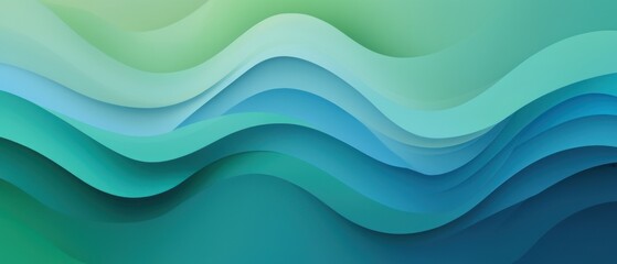 Fototapeta premium gradient green blue background illustration