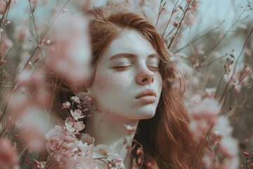 Dreamy Serenity with Blossoming Flowers