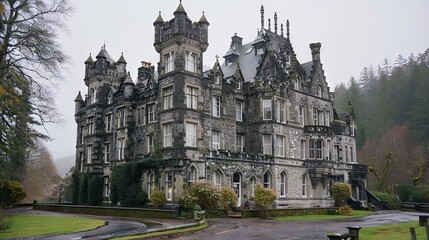 Historical castle landscape