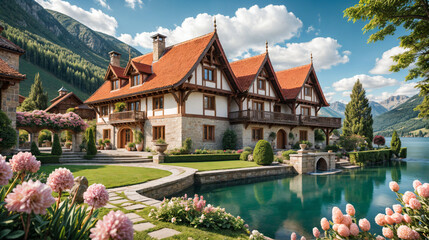 Obraz premium lake bled country
