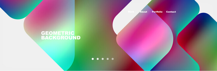 Square internet web page design template. Vector Illustration For Wallpaper, Banner, Background, Card, Book Illustration, landing page