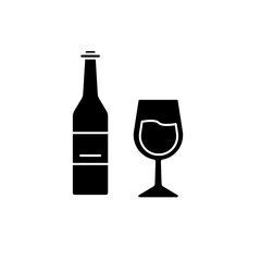 beer bottle concept line icon. Simple element illustration. beer bottle concept outline symbol design.