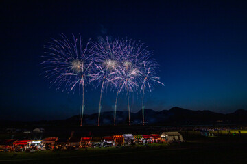 春の大曲の花火