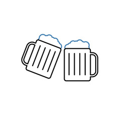 cheers concept line icon. Simple element illustration. cheers concept outline symbol design.