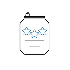 beer can concept line icon. Simple element illustration. beer can concept outline symbol design.