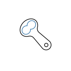 bottle opener concept line icon. Simple element illustration. bottle opener concept outline symbol design.