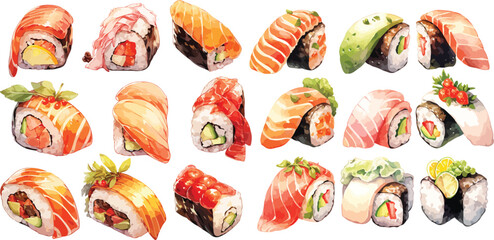 futomaki clipart vector for graphic resources	
