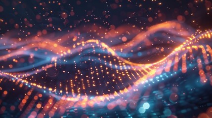 Obraz premium Like an orchestra conductor the algorithm orchestrates the intricate movements of the financial markets assets.