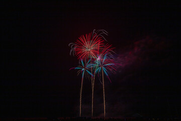 春の東北の花火