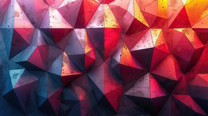 Create Stunning Visuals with a Colorful Geometric Triangle Background