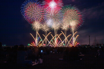 春の東北の花火