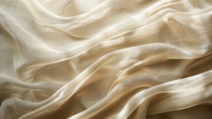 Obraz premium Beige toned soft fabric background photograph in high resolution